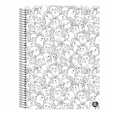 Caderno Espiral Universitário Grande Capa Dura 80 Folhas Color Quest – Estampas Sortidas