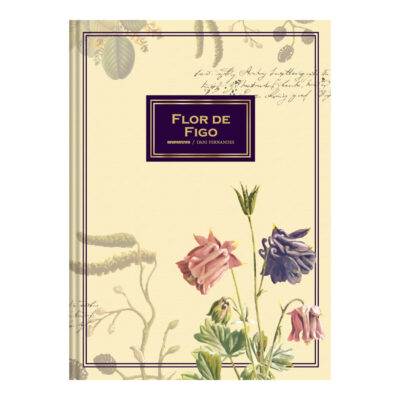 Caderno Brochura Costurado Sem Mola Colegial Médio Capa Dura 160 Folhas Perfumado - Flor De Figo