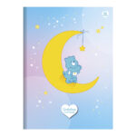 Caderno 1/4 Pequeno Brochura Costurado Sem Mola Capa Dura 80 Folhas Ursinhos Carinhosos - Estampas S