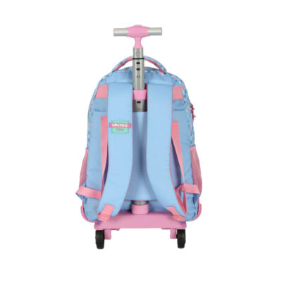 Mochilete Com Rodinhas Stitch – Rosa