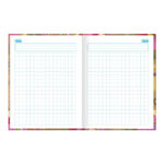 Caderno Brochura Costurado Sem Mola Universitário Grande Capa Dura 40 Folhas Quadriculado 1x1cm Prin