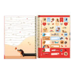 Caderno Espiral Colegial Médio Capa Dura 60 Folhas Brownie - Estampas Sortidas