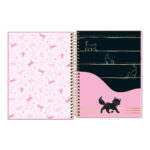Caderno Espiral Colegial Médio Capa Dura 60 Folhas Purrfect Cats - Estampas Sortidas