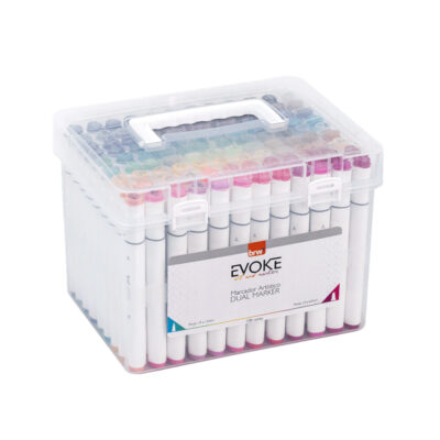 Marcador Artístico Evoke Dual Marker Com 108 Cores