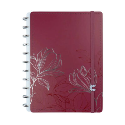 Caderno Inteligente 1/4 A5 Pequeno Espiral Com 80 Folhas - Bt Cherry Caderno Inteligente 1/4 A5 Pequeno Espiral Com 80 Folhas - Bt Cherry
