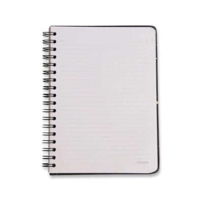 Caderno Colegial Médio Espiral 80 Folhas Capa Dura Pautado – Libélulas – Off White