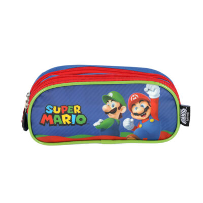 Estojo Triplo Super Mario Bros - Azul