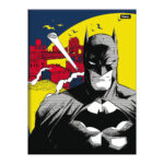 Caderno 1/4 Pequeno Brochura Costurado Sem Mola Capa Dura 48 Folhas Batman - Estampas Sortidas