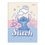 Caderno Brochura Costurado Sem Mola Colegial Médio Capa Dura 80 Folhas Stitch - Estampas Sortidas