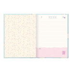 Caderno Brochura Costurado Sem Mola Colegial Médio Capa Dura 80 Folhas Stitch - Estampas Sortidas