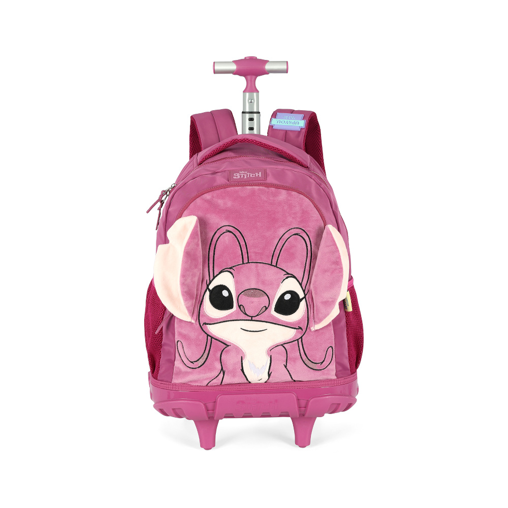 Mochila Com Rodinhas Stitch Plush - Azul Mochila Com Rodinhas Stitch Plush - Azul