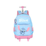 Mochilete Com Rodinhas Stitch - Azul