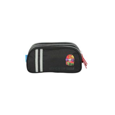 Estojo Triplo Hotwheels - Preto