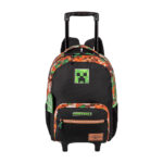 Mochila Com Rodinhas Minecraft X Outdoors - Preto/Colorido
