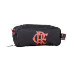 Estojo Duplo Esportivo Flamengo - Preto/Vermelho