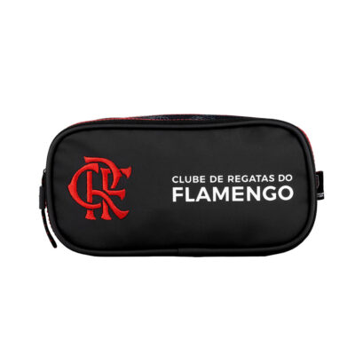 Estojo Triplo Flamengo - Preto/Vermelho