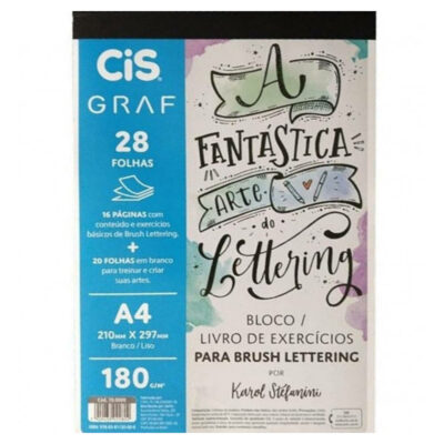 Bloco De Atividades Lettering A4