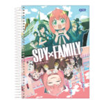 Caderno Espiral Universitário Grande Capa Dura 80 Folhas Spy Family - Estampas Sortidas Caderno Espiral Universitário Grande Capa Dura 80 Folhas Spy Family - Estampas Sortidas