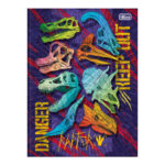 Caderno Brochura Costurado Sem Mola Universitário Grande Capa Dura 80 Folhas Raptor - Estampas Sorti