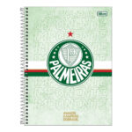 Caderno Espiral Universitário Grande Capa Dura 160 Folhas 10 Matérias Palmeiras - Estampas Sortidas