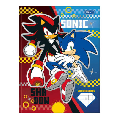 Caderno Brochura Costurado Sem Mola Universitário Grande Capa Dura 40 Folhas Quadriculado 1x1cm Soni