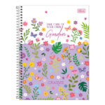 Caderno Espiral Universitário Grande Capa Dura 80 Folhas Charme - Estampas Sortidas
