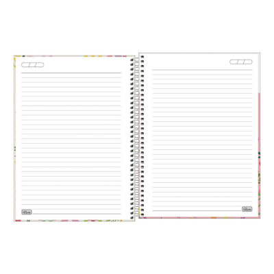Caderno Espiral Universitário Grande Capa Dura 80 Folhas Charme – Estampas Sortidas