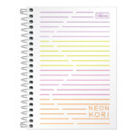 Caderneta 1/8 Espiral Com 80 Folhas Neon - Kori