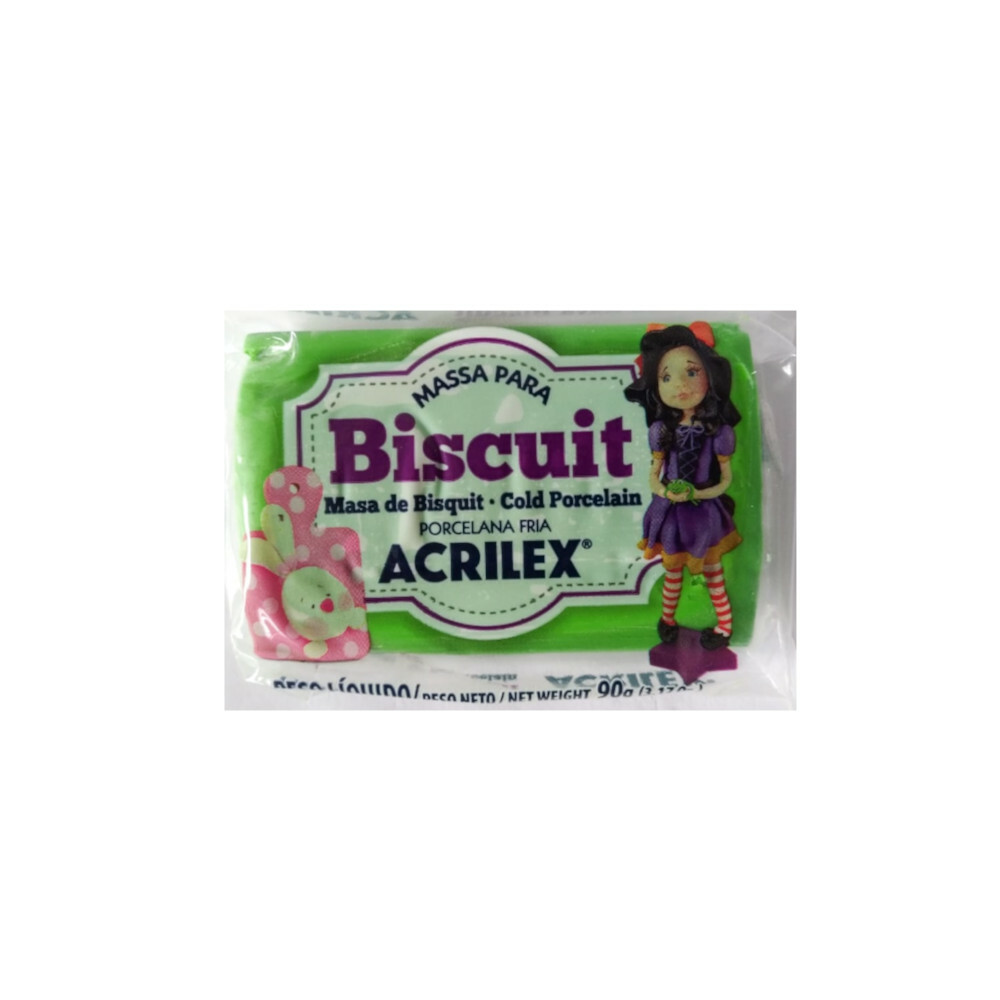 Massa Para Biscuit 90g - Verde Musgo Massa Para Biscuit 90g - Verde Musgo