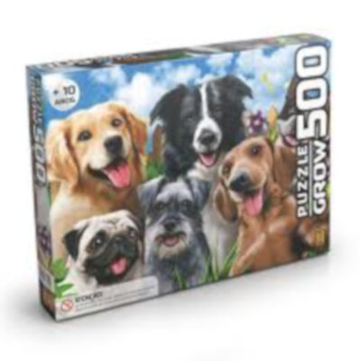 Quebra-Cabeça Com 500 Peças - Selfie Pets Quebra-Cabeça Com 500 Peças - Selfie Pets