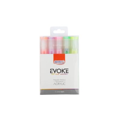 Marcador Artístico Evoke Outline Com 8 Cores