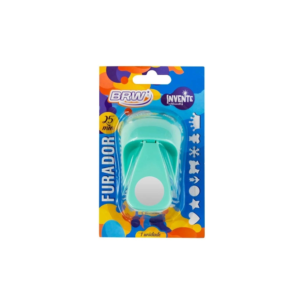 Furador De Eva 25mm Verde - Circulo Furador De Eva 25mm Verde - Circulo