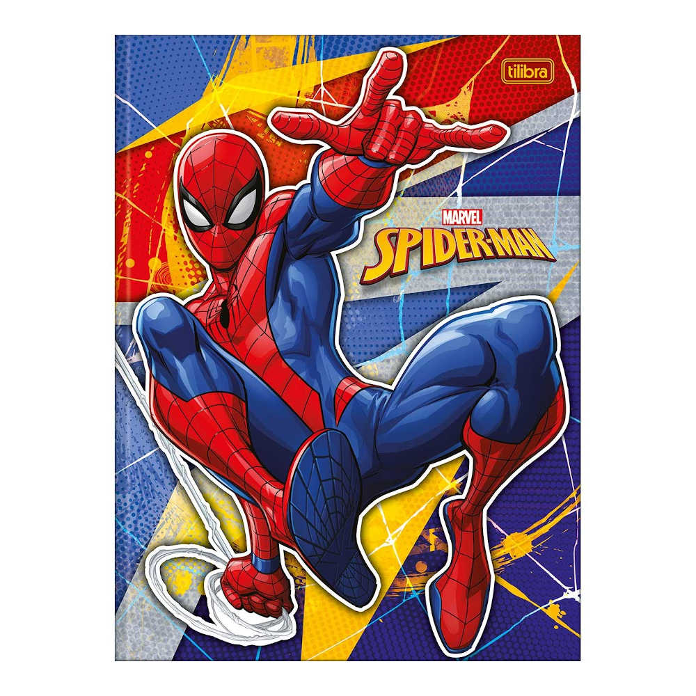 Caderno Brochura Costurado Sem Mola Universitário Grande Capa Dura 48 Folhas Spider-Man - Estampas S Caderno Brochura Costurado Sem Mola Universitário Grande Capa Dura 48 Folhas Spider-Man - Estampas S