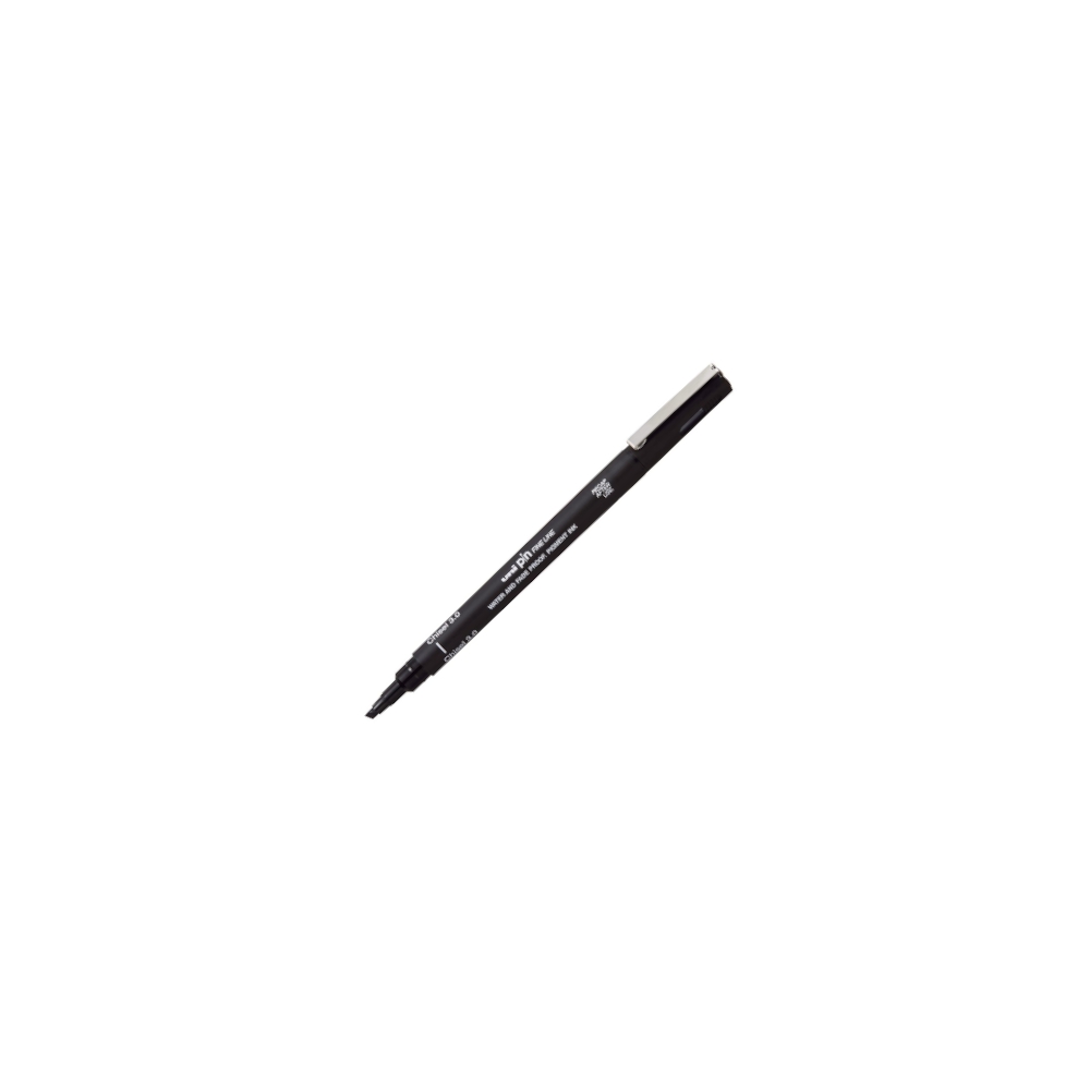 Caneta Uni Pin 3.0mm Chisel - Preta Caneta Uni Pin 3.0mm Chisel - Preta
