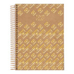 Caderno Espiral Universitário Grande Capa Dura 80 Folhas Kraft Gold - Estampas Sortidas