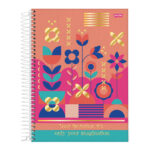 Caderno Espiral Universitário Grande Capa Dura 80 Folhas Eco Línea - Estampas Sortidas