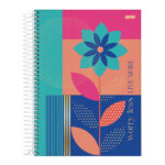 Caderno Espiral Universitário Grande Capa Dura 80 Folhas Eco Línea - Estampas Sortidas