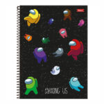 Caderno Espiral Universitário Grande Capa Dura 80 Folhas Among - Estampas Sortidas