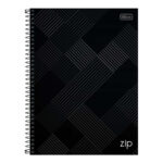 Caderno Espiral Universitário Grande Capa Dura 160 Folhas 10 Matérias Zip - Cores Sortidas