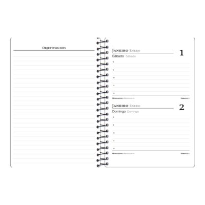 Agenda Espiral Office Class 2026 – Cores Sortidas