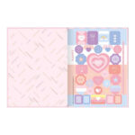 Caderno Brochura Costurado Sem Mola Universitário Grande Capa Dura 80 Folhas Happy - Cores Sortidas