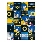 Caderno Brochura Costurado Sem Mola Universitário Grande Capa Dura 80 Folhas Sonic - Estampas Sortid