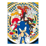 Caderno Brochura Costurado Sem Mola Universitário Grande Capa Dura 80 Folhas Sonic - Estampas Sortid