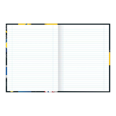 Caderno Brochura Costurado Sem Mola Universitário Grande Capa Dura 80 Folhas Sonic – Estampas Sortid