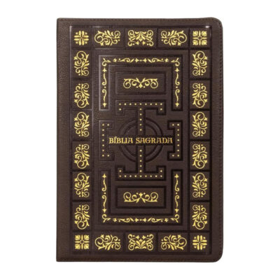 Bíblia Sagrada Católica - Letra Grande - Marrom