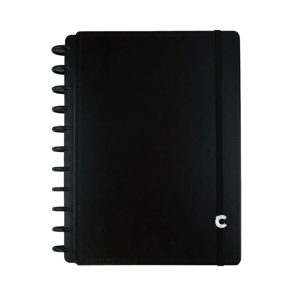 Caderno Inteligente Universitário Grande Espiral Com 140 Folhas Linhas Brancas - Black Caderno Inteligente Universitário Grande Espiral Com 140 Folhas Linhas Brancas - Black