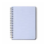 Caderno Colegial Médio Espiral 160 Folhas Capa Dura - Jardim Off White
