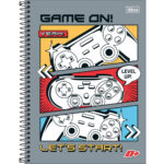 Caderno Espiral Universitário Grande Capa Dura 400 Folhas 20 Matérias D+ : Estampas Sortidas