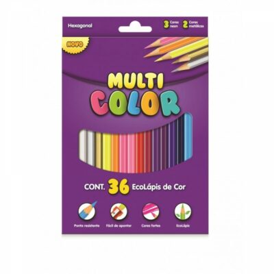 Lapis De Cor Multicolor - Com 36 Cores Lapis De Cor Multicolor - Com 36 Cores