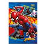 Caderno 1/4 Pequeno Brochura Costurado Sem Mola 48 Folhas Spider Man - Estampas Sortidas